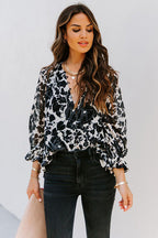 Enchanted Days Button Up Printed Top