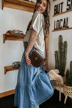 Real Muse Denim Maxi Skirt