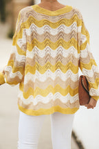 You Are My Golden Glow Bright Yellow Stripe Sweater
