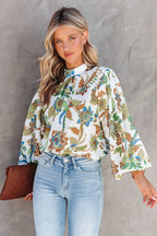 You're Radiant Floral Print Long Sleeve Top