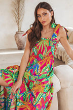 Bloom With A View Print Sleeveless Maxi Dress