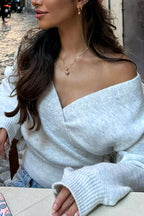 Popular Muse Wrap Sweater Top