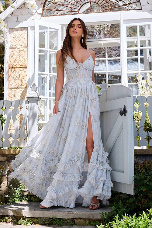 Real Love Story Floral Print Maxi Dress