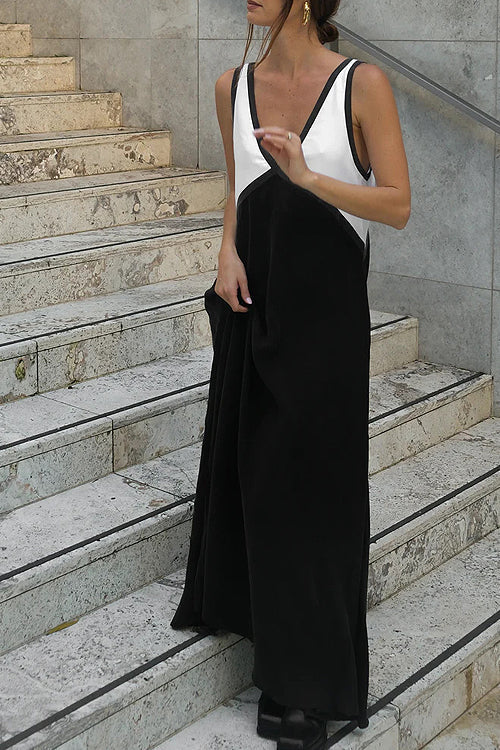 Easily Radiant V-Neck Sleeveless Maxi Dress