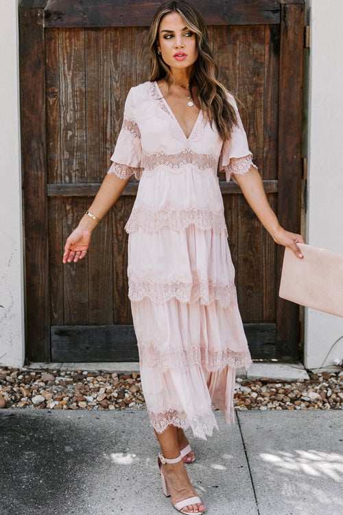 Affection And Affection Lace Maxi Dress