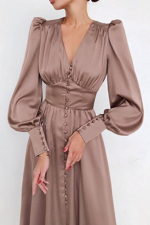 Adorably Flirty Stain Midi Dress
