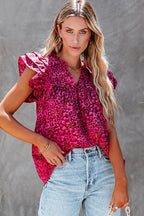 Now You Know Floral Print Short Sleeve Top