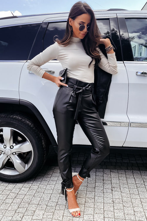 Golden Glow Within Leather Skinny