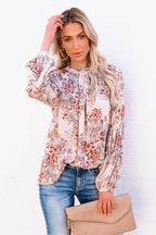More Delightful Than Ever Printed Smocked Top