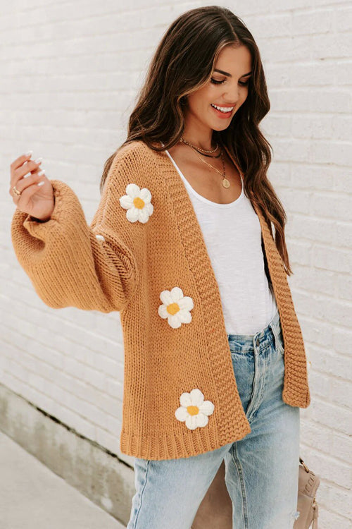 Simple Affection Daisy Oversized Knit Cardigan