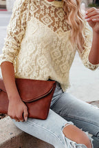 Garden Mood Lace Long Sleeve Top