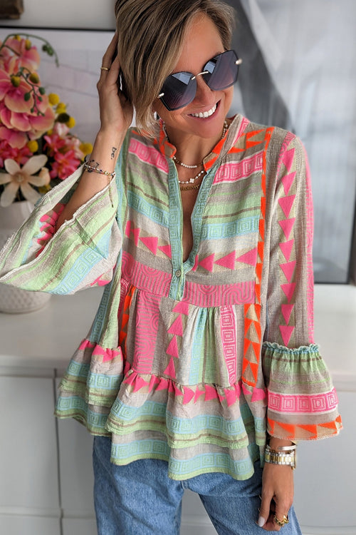 Perfected Charm Print Mini Dress