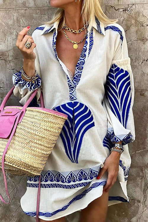 Run Away with Me Boho Print Mini Dress