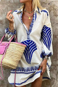 Run Away with Me Boho Print Mini Dress