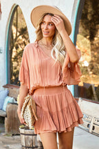 Best Day Ever Ruffle Short Sleeve Mini Dress