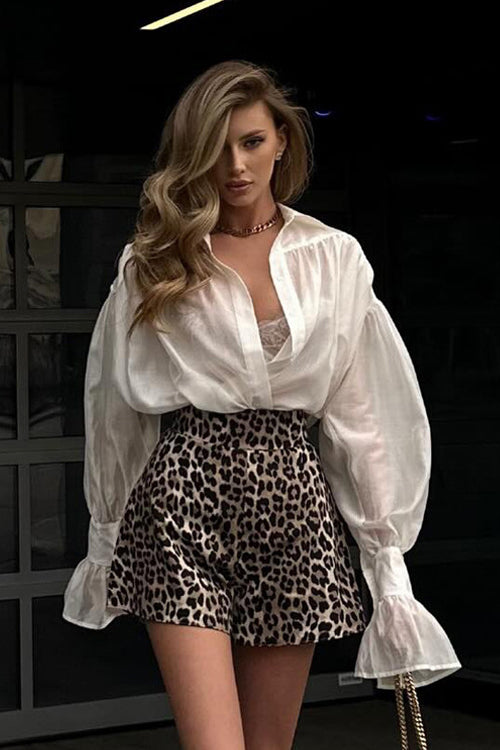 Delightful Charm Button-Up Long Sleeve Top