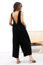 Always Thriving V-back Casual Tank Jumpsuit