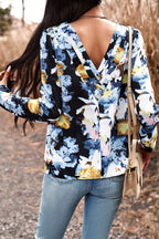 Heading Out For The Day Print Long Sleeve Top