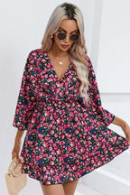 Affection Boldly Floral Print Mini Dress