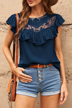 Lazy Days Mood Lace Embroidered Top