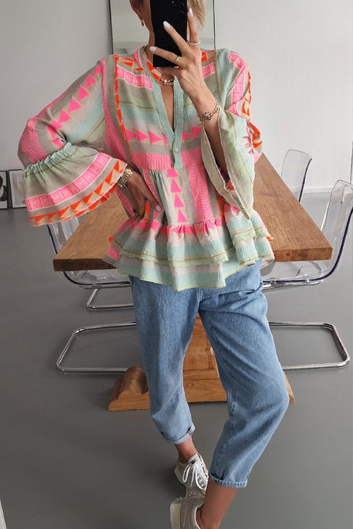 Perfected Charm Print Blouse