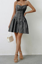 Complete Crush Medium Wash Denim Mini Dress