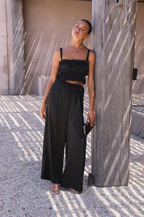 Paradise Ready Sleeveless Wide-Leg Two-Piece Set