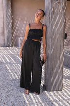 Paradise Ready Sleeveless Wide-Leg Two-Piece Set