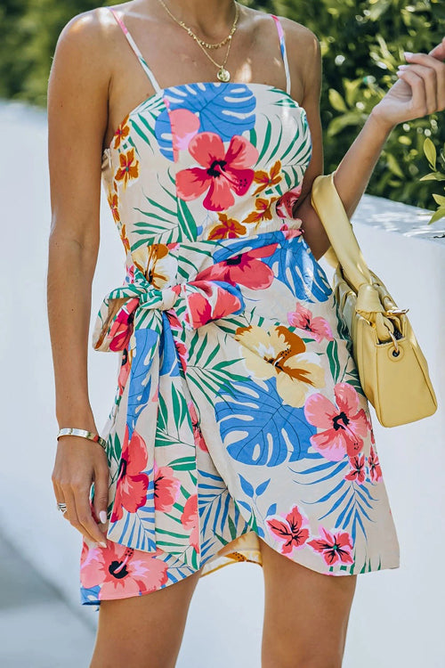 Post-Bloom Charm Floral Print Mini Dress