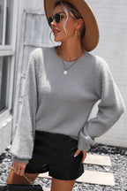 Palette of Autumn Lace Long Sleeve Sweater