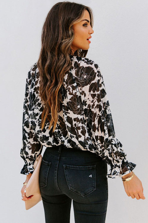 Enchanted Days Button Up Printed Top