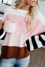 Positive Mood Multi Striped Knit Sweater