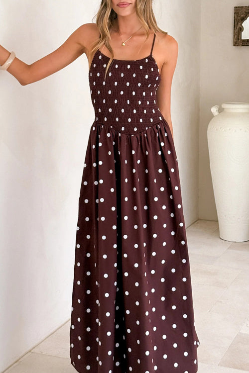 In My Reveries Polka Dots Maxi Dress