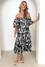 Just Feels Right Smocked Puff Sleeve Maxi Dress
