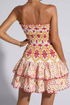 Delightful Like You Pleated Mini Dress - Orange