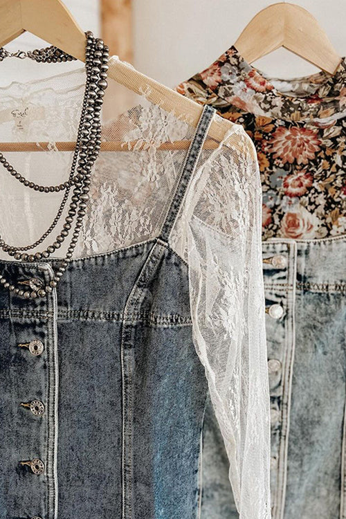 Uniquely Beloved Medium Wash Denim Mini Dress