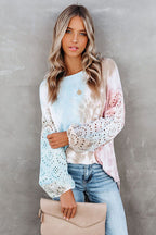 I??m Your Muse Tie-Dye Print Knit Sweater