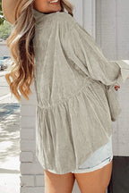 Circle Back Corduroy Babydoll Jacket
