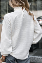 From The Beginning Smocked Long Sleeve Top