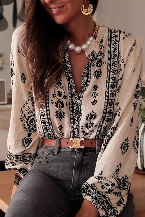 Mood So Cute Print Cotton Top