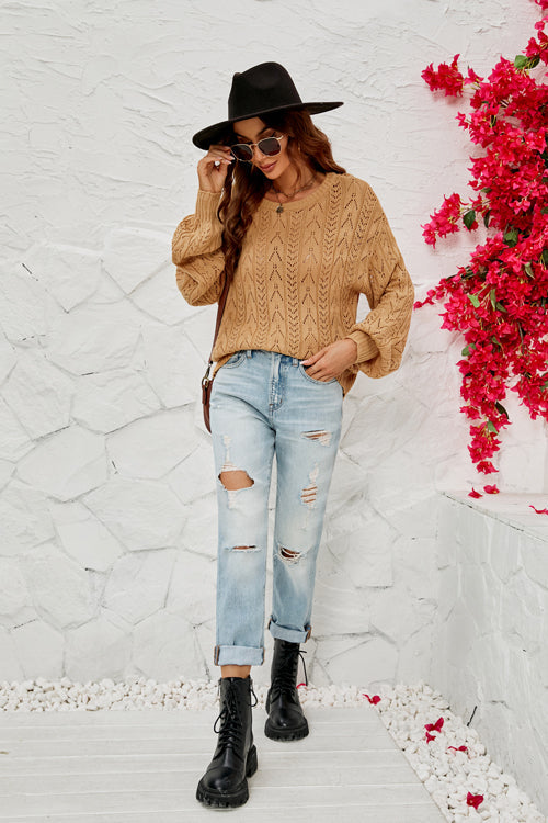 More To Affection Tie-Back Knit Sweater