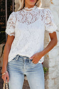 Time For Golden Glow Lace Top