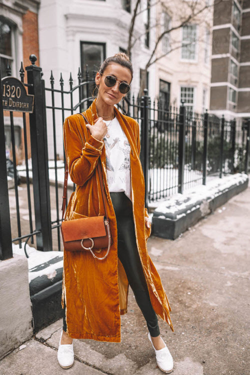 Live In Delight Velvet Long Sleeve Coat - 7 Colors