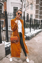 Live In Delight Velvet Long Sleeve Coat - 7 Colors