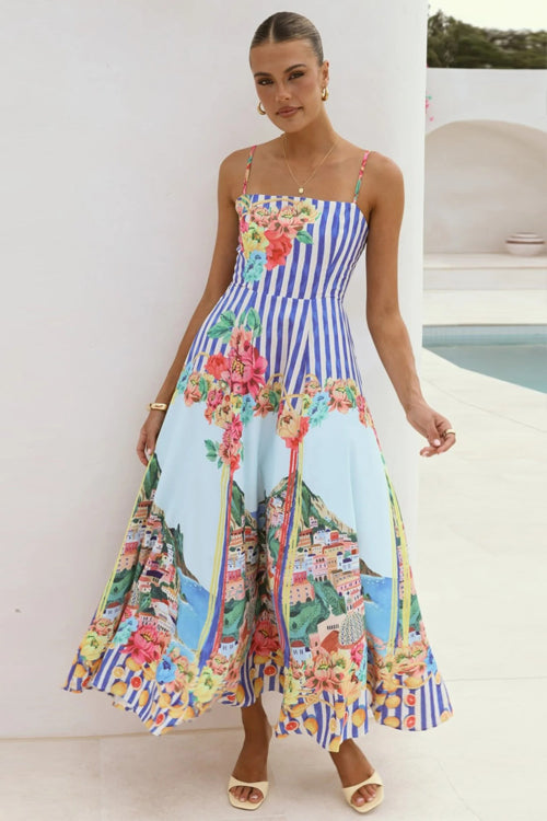 My Romantic Tale Printed Maxi Dress