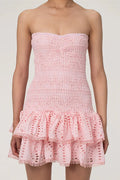 Delightful Like You Pleated Mini Dress - Light Pink