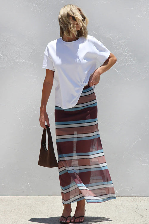 Subtle Charm Chiffon Maxi Skirt
