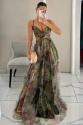 Enchant My Affection Print Maxi Dress