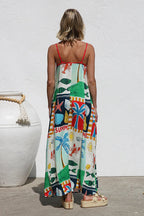 Glowing Presence Printed Maxi Dress
