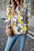 Striking Charmer Printed Smocked Top